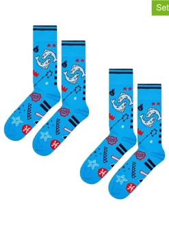 2er-Set: Socken in Blau