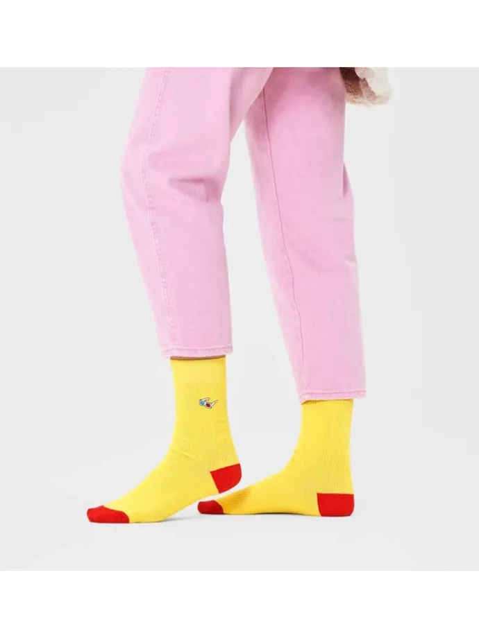 3er-Set: Socken in Blau/ Gelb/ Grün