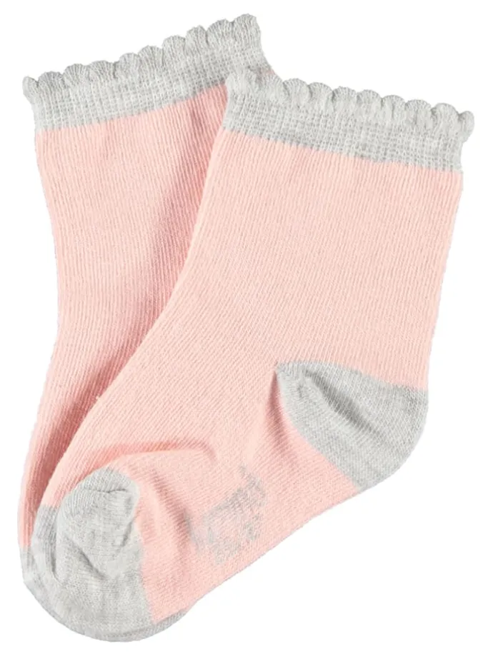 3er-Set: Socken in Grau/ Blau/ Rosa