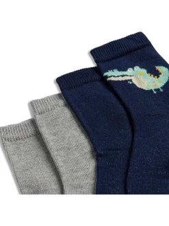 2er-Set: Socken in Grau/ Dunkelblau