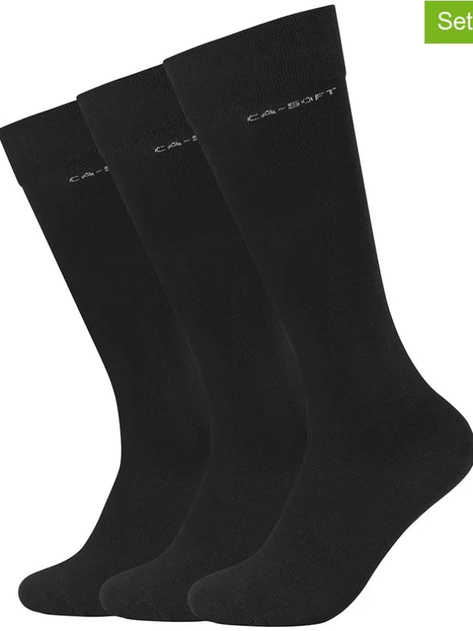 3er-Set: Socken in Schwarz
