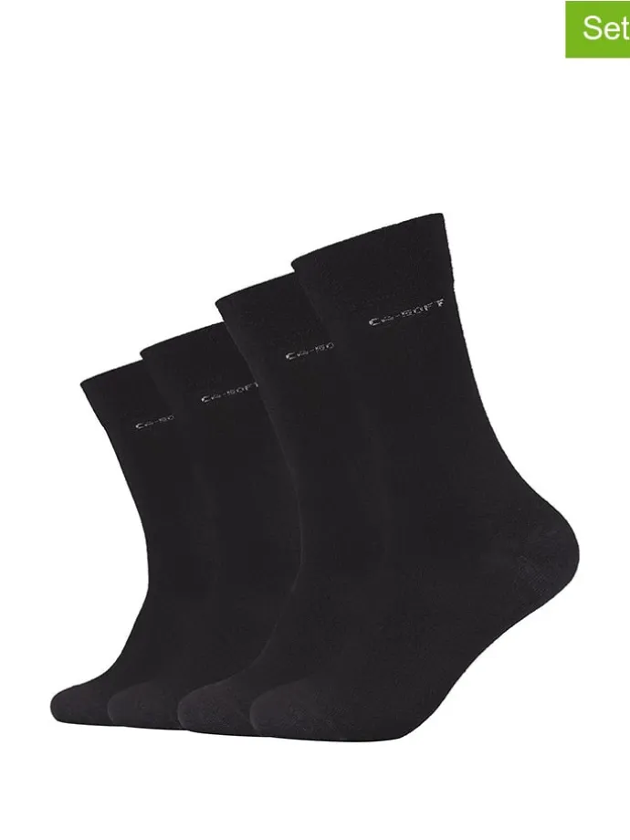 4er-Set: Socken in Schwarz
