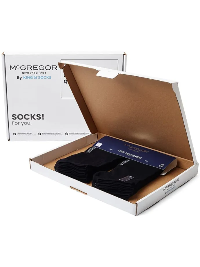 6er-Set: Socken in Schwarz