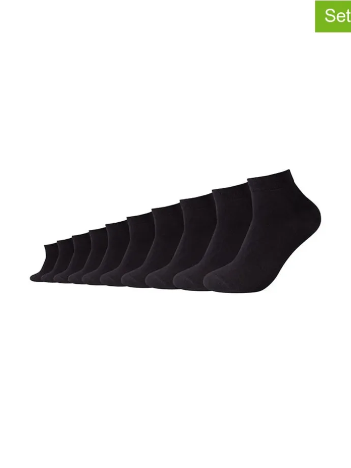10er-Set: Socken in Schwarz