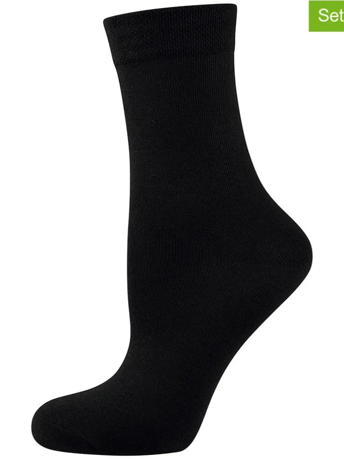 9er-Set: Socken in Schwarz