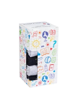 5er-Set: Socken in Schwarz/ Hellgrau