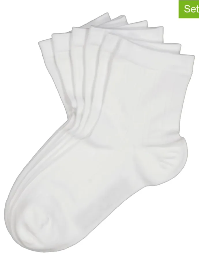 3er-Set: Socken in Weiß