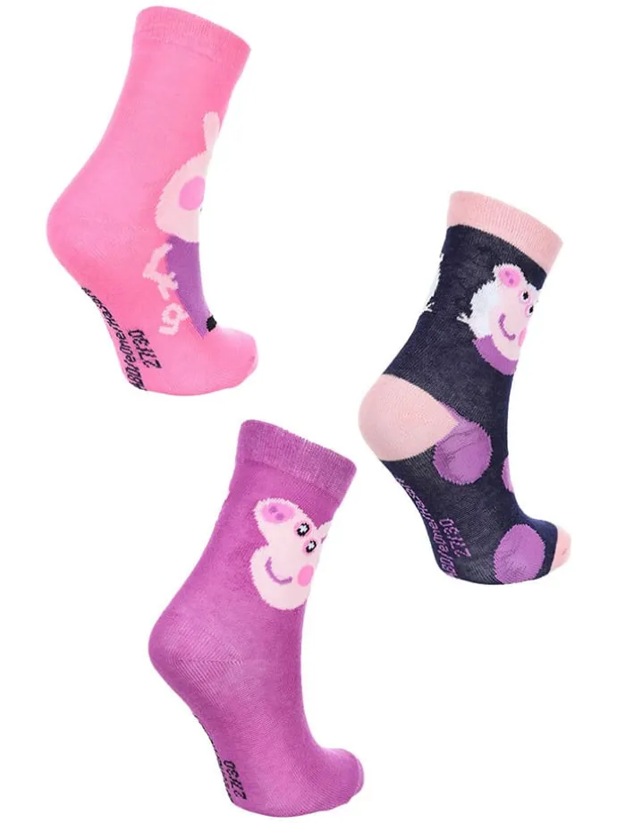 3er-Set: Socken "Peppa Pig" in Bunt