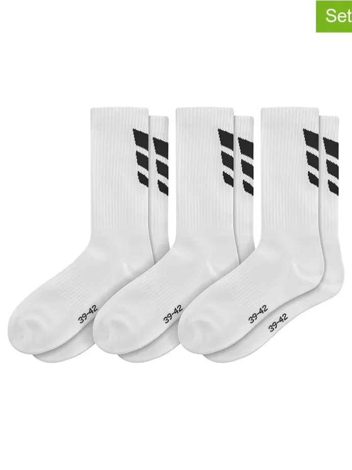 3er-Set: Socken "Wings" in Weiß