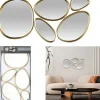 5er-Set: Spiegel in Gold
