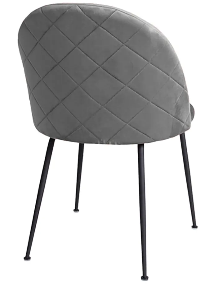 2er-Set: Stühle in Grau/ Schwarz - (B)52 x (H)78 x (T)51 cm