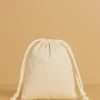 10er-Set: Stoffbeutel in Beige/ Weiß - (L)13 x (B)10 cm