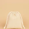 10er-Set: Stoffbeutel in Beige/ Weiß - (L)10 x (B)7 cm