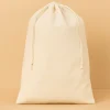 5er-Set: Stoffbeutel in Beige - (L)40 x (B)30 cm