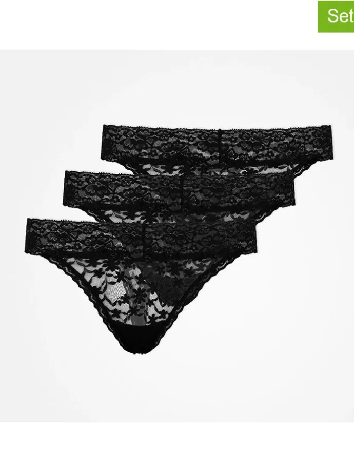 3er-Set: Strings in Schwarz