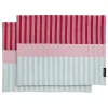 2er-Set: Tischsets "Vivi" in Rot/ Rosa/ Mint - (L)43,5 x (B)32 cm