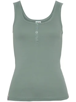 2er-Set: Tops in Grün/ Schwarz