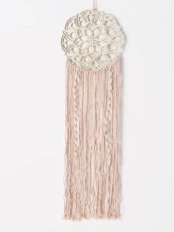 2er-Set: Traumfänger "Chakra" in Beige/ Creme - (H)86 cm