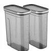 2er-Set: Vorratsbehälter in Grau - 1,8 l