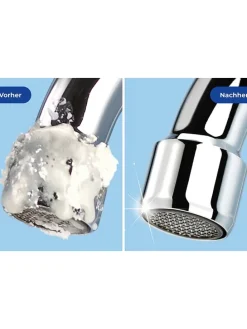 2er-Set: Wasserhahn-Entkalker  in Grau - (H)7 x  Ø 5 cm