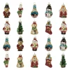 20er-Set: Weihnachtsanhänger in Bunt - (H)4 cm