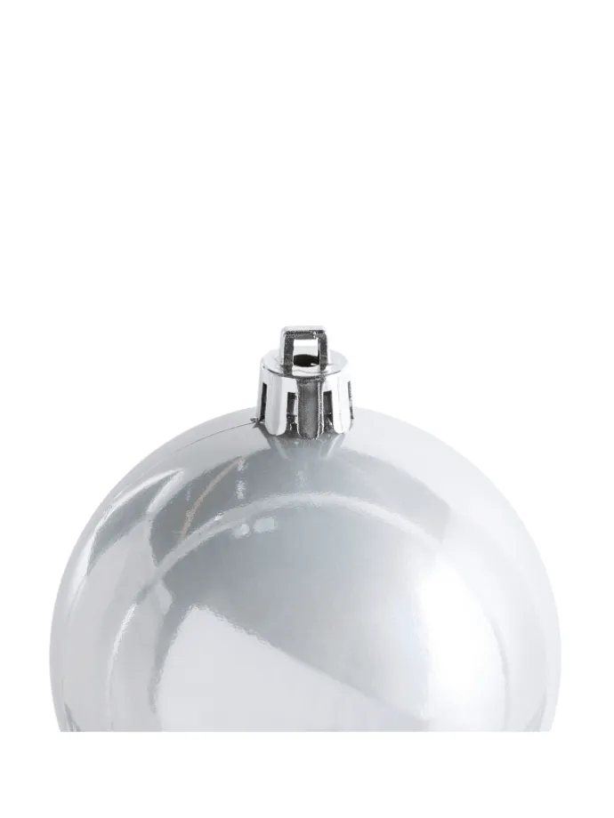 60er-Set Weihnachtsbaumkugeln TINNSJA in Silber