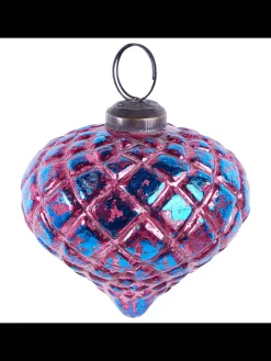 6er-Set Weihnachtsbaumkugeln ASTRALE in Rosa/Blau