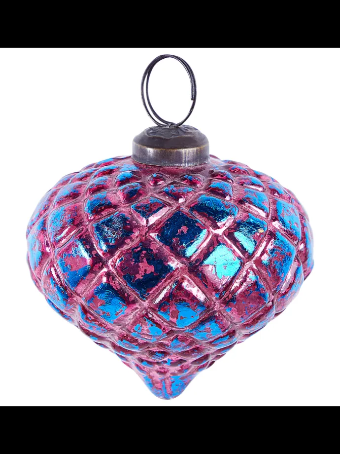 6er-Set Weihnachtsbaumkugeln ASTRALE in Rosa/Blau