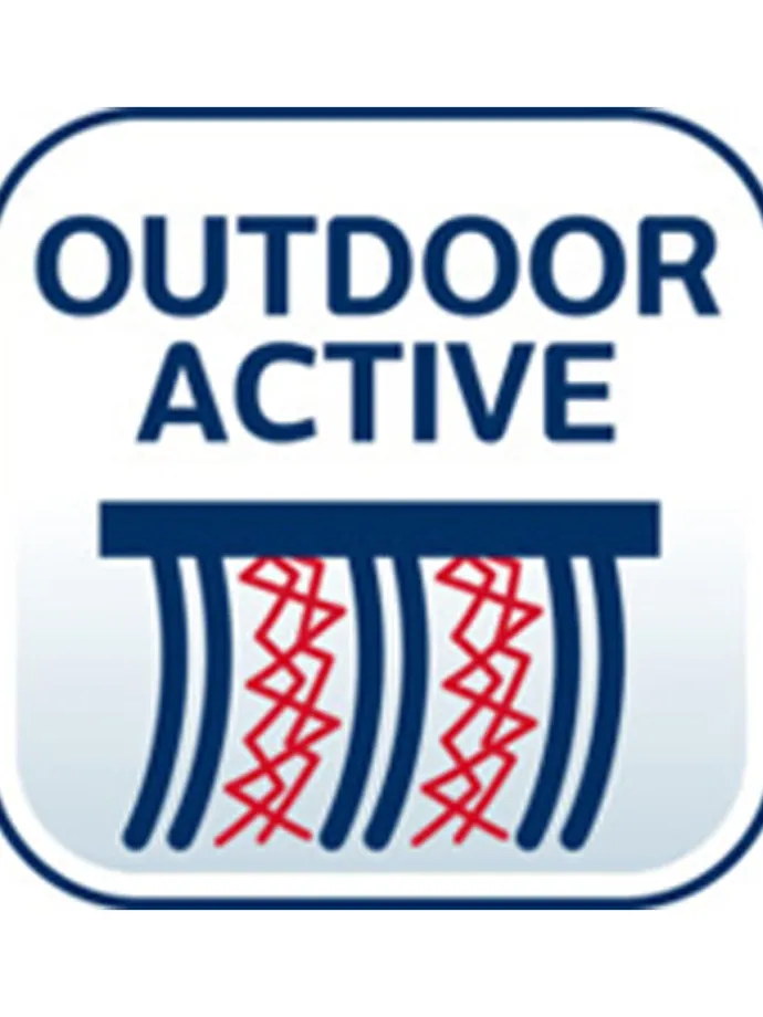 2er-Set: Wischbezüge "Profi XL outdoor active" in Schwarz/ Hellblau