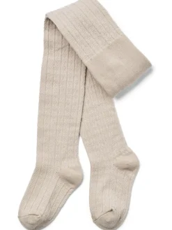 2er-Set: Woll-Strumpfhosen in Creme/ Rosa