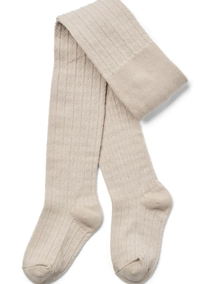 2er-Set: Woll-Strumpfhosen in Creme/ Rosa