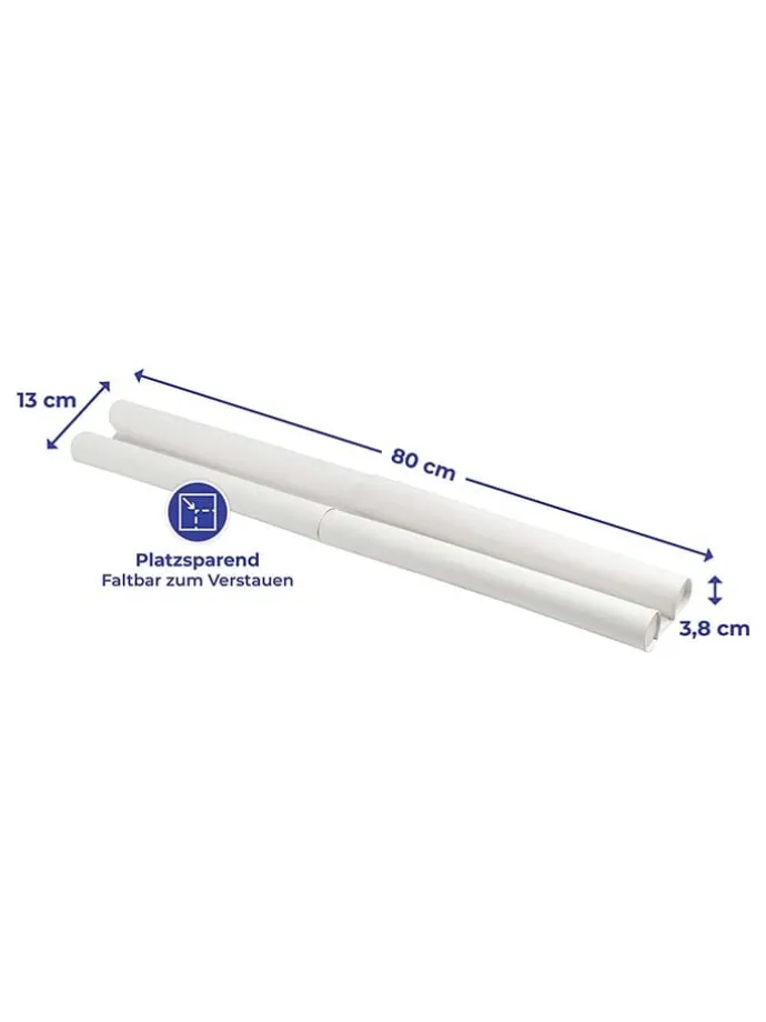 2er-Set: Zugluft-Stopper in Weiß - (B)80 x (H)13 cm