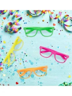 4er-Set:Partybrille in Bunt