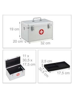Erste-Hife Koffer in Silber