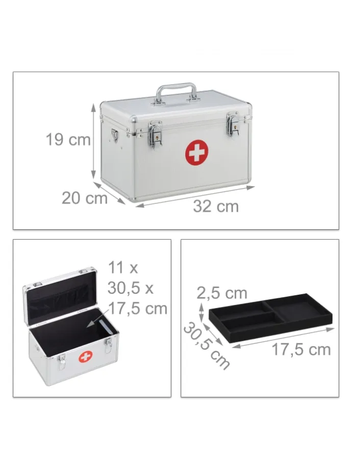 Erste-Hife Koffer in Silber
