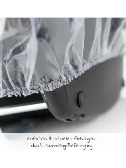 Erstlings-Schutz-Set für Babyschalen mit in grau