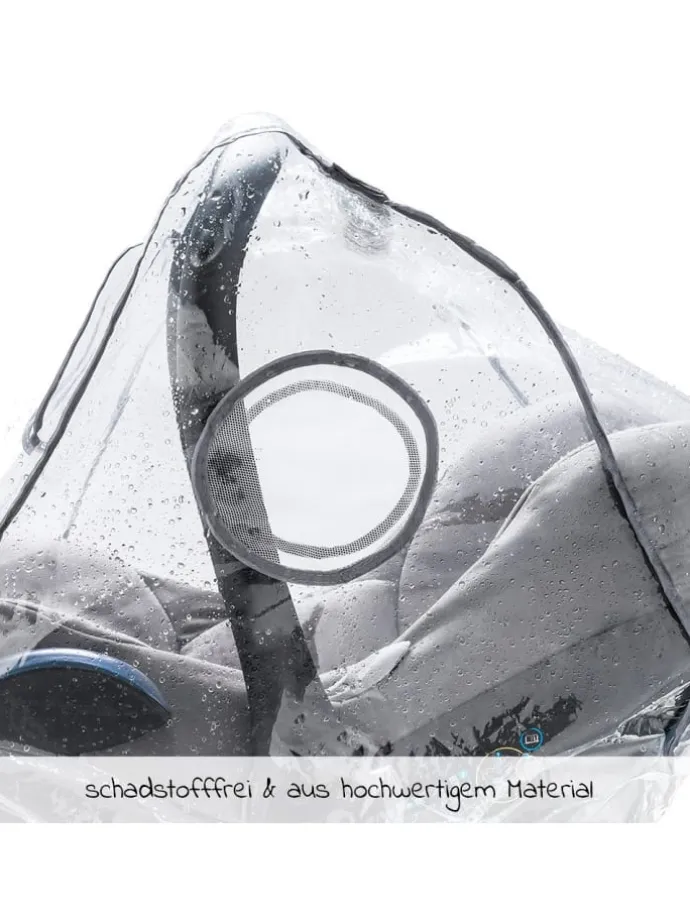 Erstlings-Schutz-Set für Babyschalen mit in grau