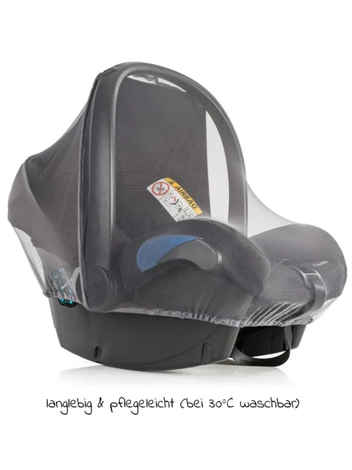 Erstlings-Schutz-Set für Babyschalen mit in grau