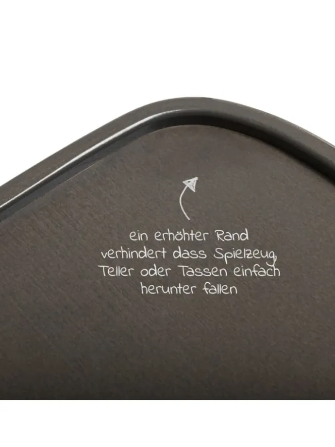 Essbrett & Tisch aus Holz für Alpha Hochstühle in braun,schwarz