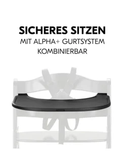Essbrett und Tisch für Alpha Hochstuhl (Click in schwarz