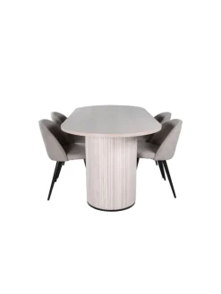 Essgruppe Bianca 1 (5-teilig) Beige 90 x 200 cm