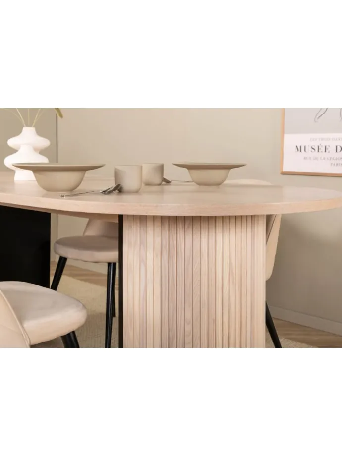 Essgruppe Bianca 1 (5-teilig) Beige 90 x 200 cm