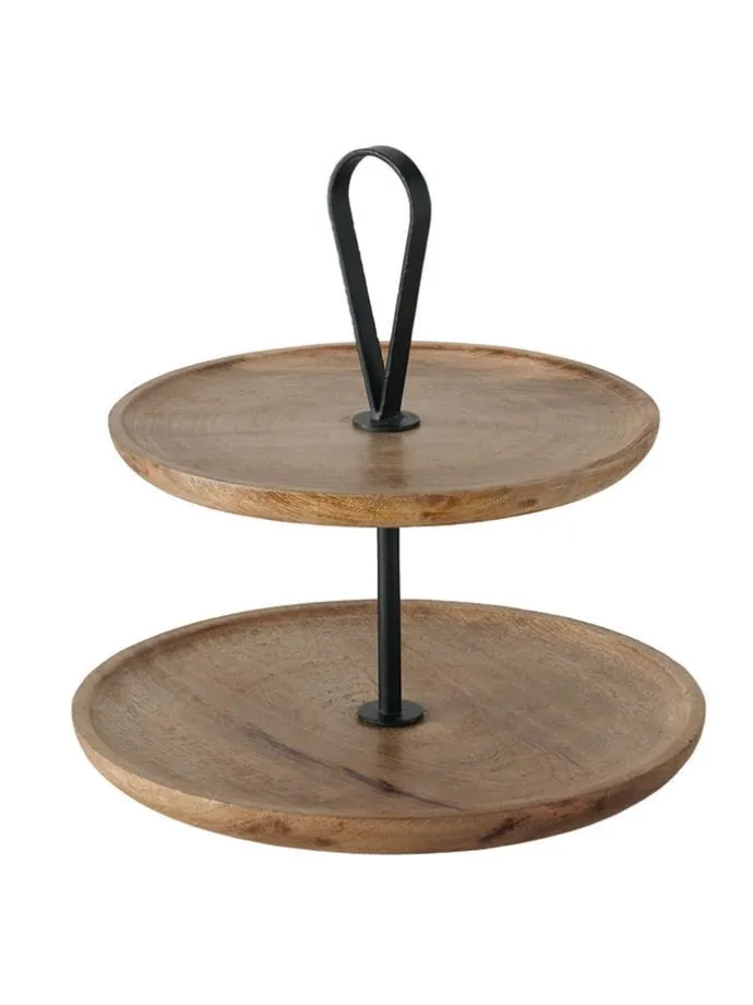 Etagere "Kabir" in Braun - (H)35 cm