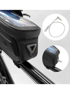 Fahrrad Rahmentasche 1.7L mit Handyhülle Schwarz
