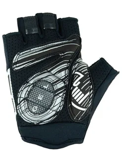 Fahrradhandschuhe "Index" in Schwarz/ Weiß