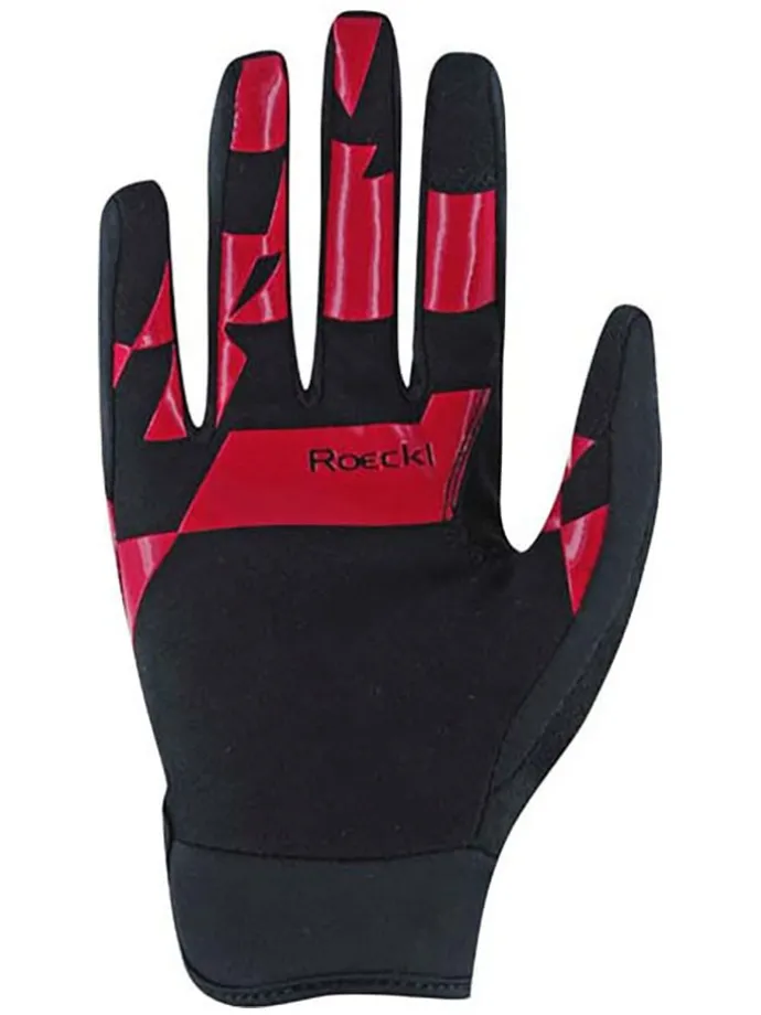 Fahrradhandschuhe "Montan" in Rot/ Grau/ Schwarz