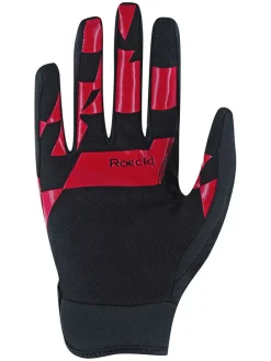 Fahrradhandschuhe "Montan" in Schwarz/ Rot