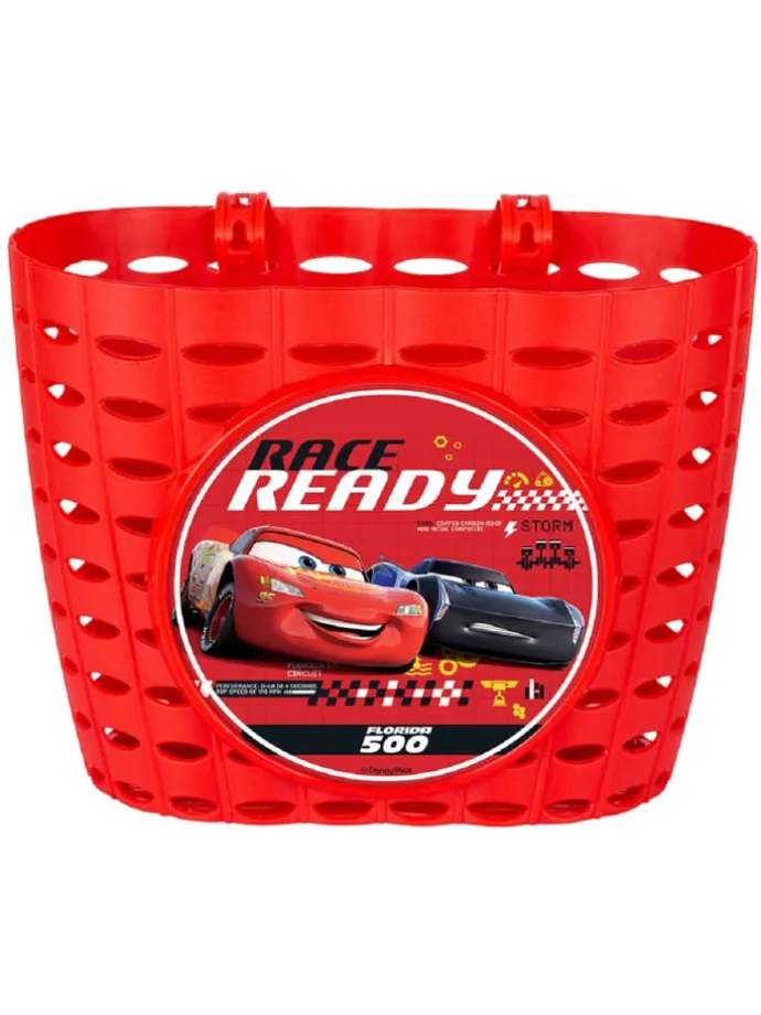 Fahrradkorb mit Lightning McQueen – PVC für Kinder