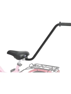 Fahrradlernhilfe Sattel mit Schiebestange black TOP