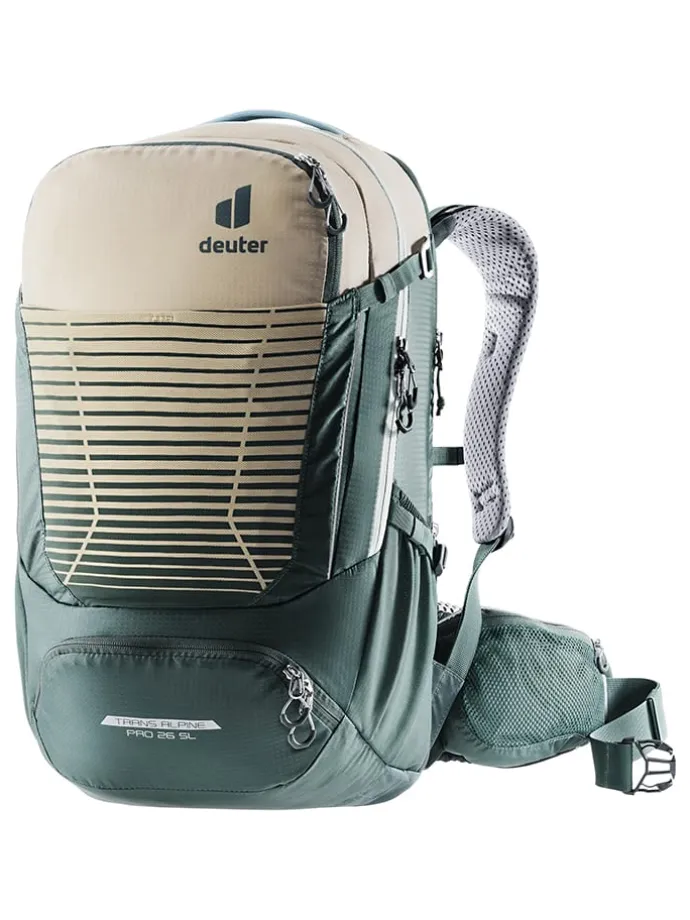 Fahrradrucksack "Trans Alpine Pro 26 SL" in Grün - (B)27 x (H)51 x (T)20 cm